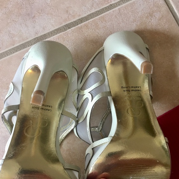 White Heels - Open Toe - Formal/Wedding - Anthro - Picture 7 of 8